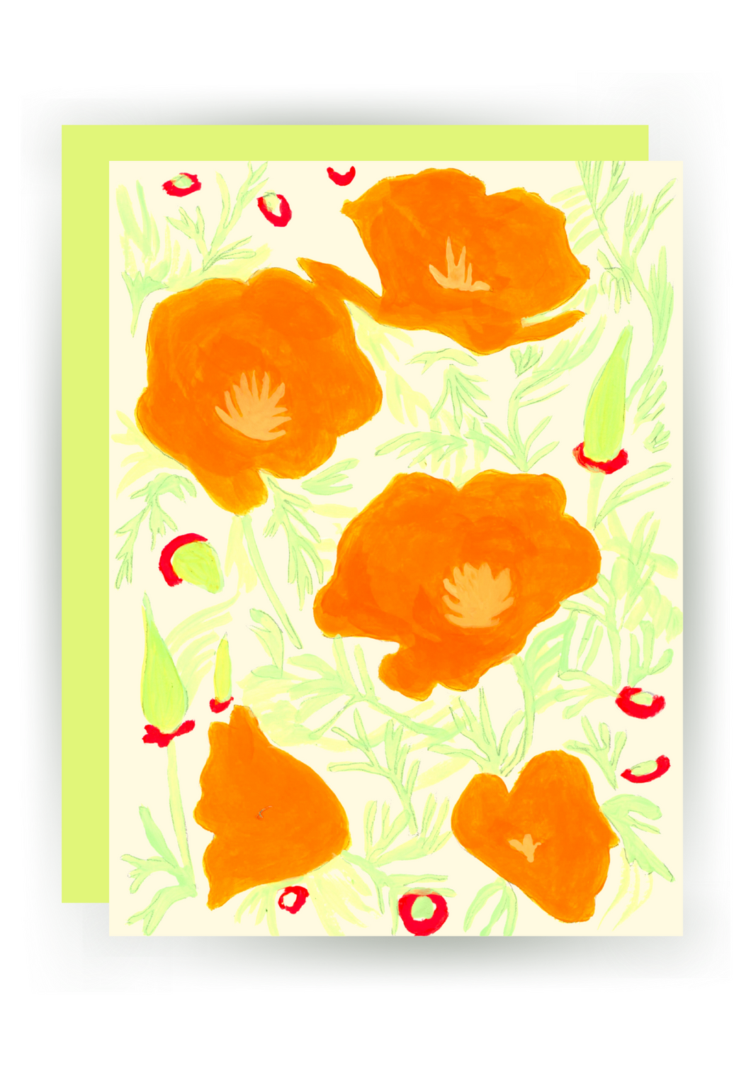 Superbloom/ Cali Poppies Greeting Card