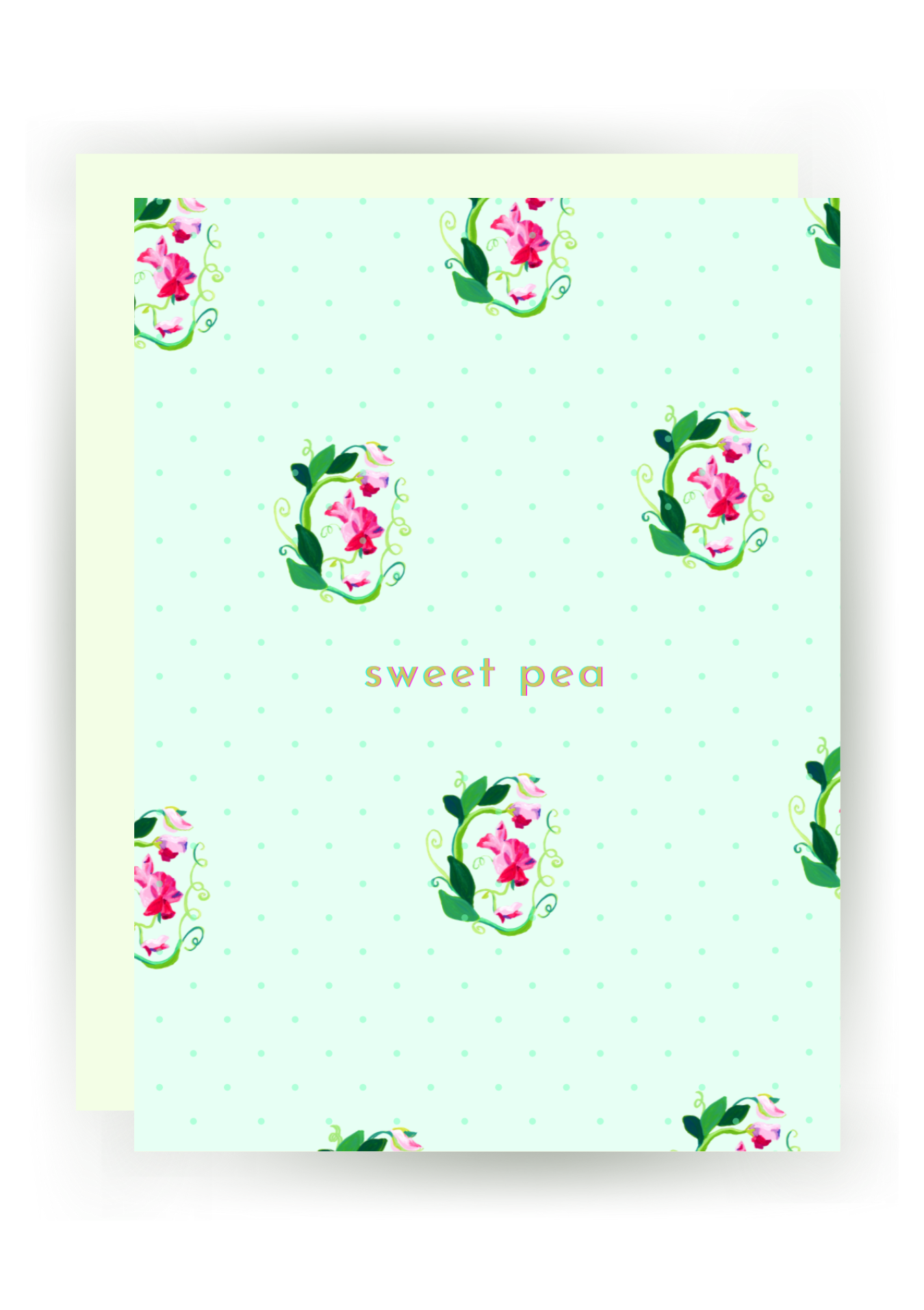 NF OC 05 /  'Sweet Pea' Greeting Card