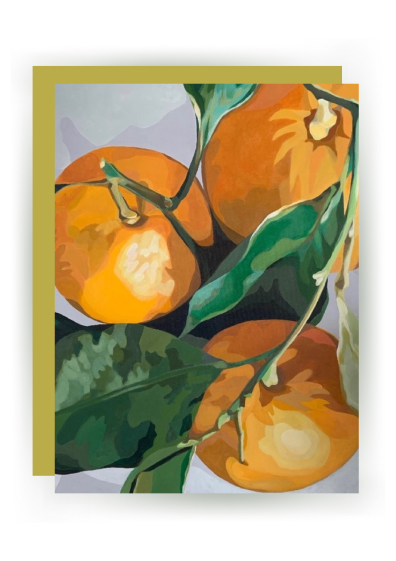 Three Clementines Greeting Card