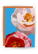 Load image into Gallery viewer, Two Camellias Greeting Card
