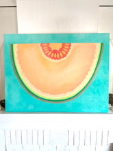 Load image into Gallery viewer, Cantaloupe Slice Original Oil Painting On Canvas 36&quot; x 48&quot;
