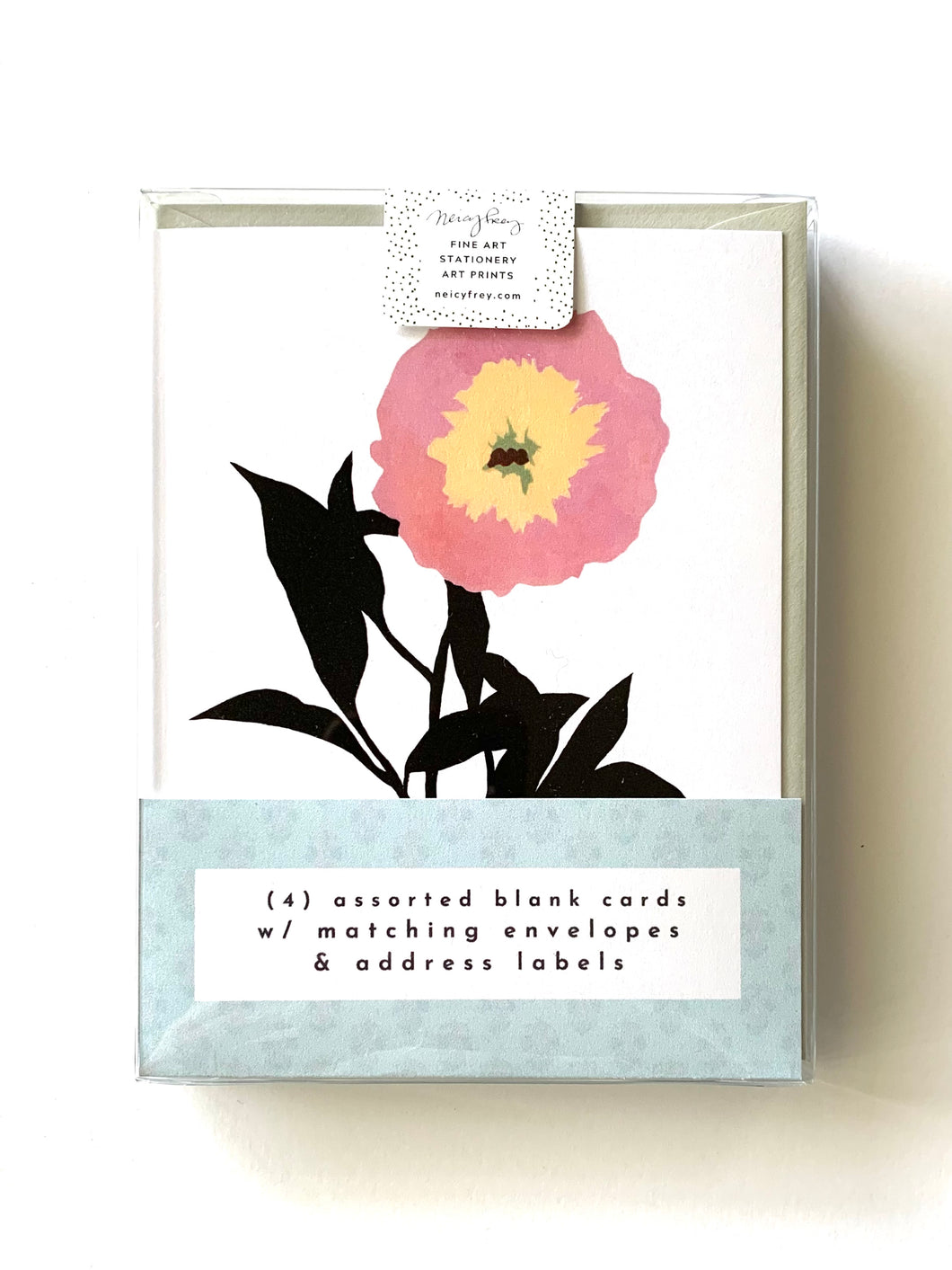 Floral Cameos Boxed Set Of 4 Greeting Cards