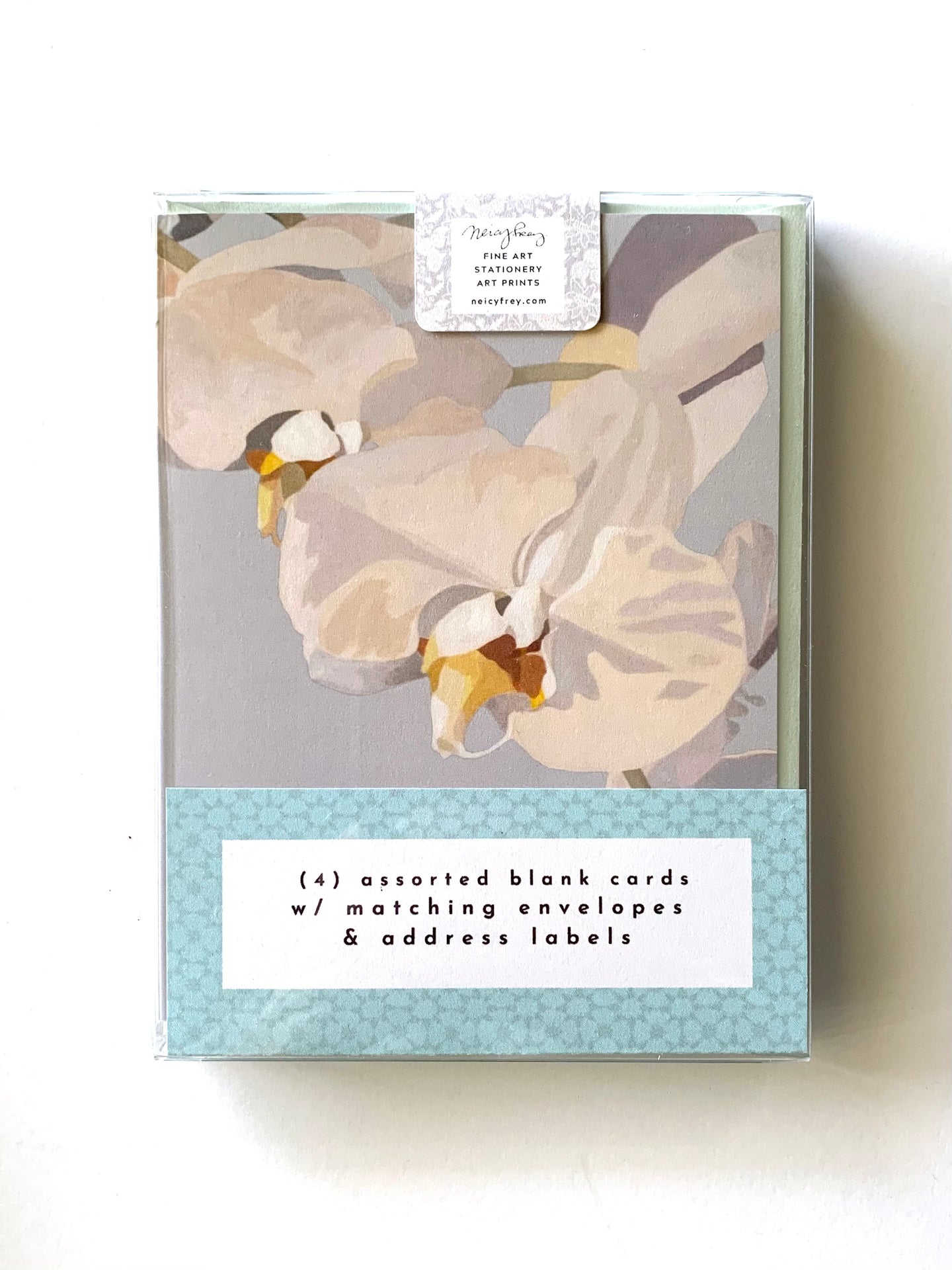 NF GCS Orchids / Ethereal Orchids Boxed Set Of 4 Greeting Cards / 3 box sets