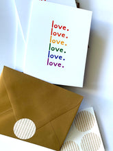 Load image into Gallery viewer, Rainbow Love Greeting Card
