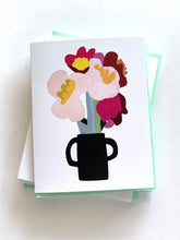 Load image into Gallery viewer, Rainbow Bright Bouquet (white) Greeting Card
