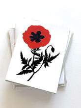 Load image into Gallery viewer, Poppy Cameo Greeting Card
