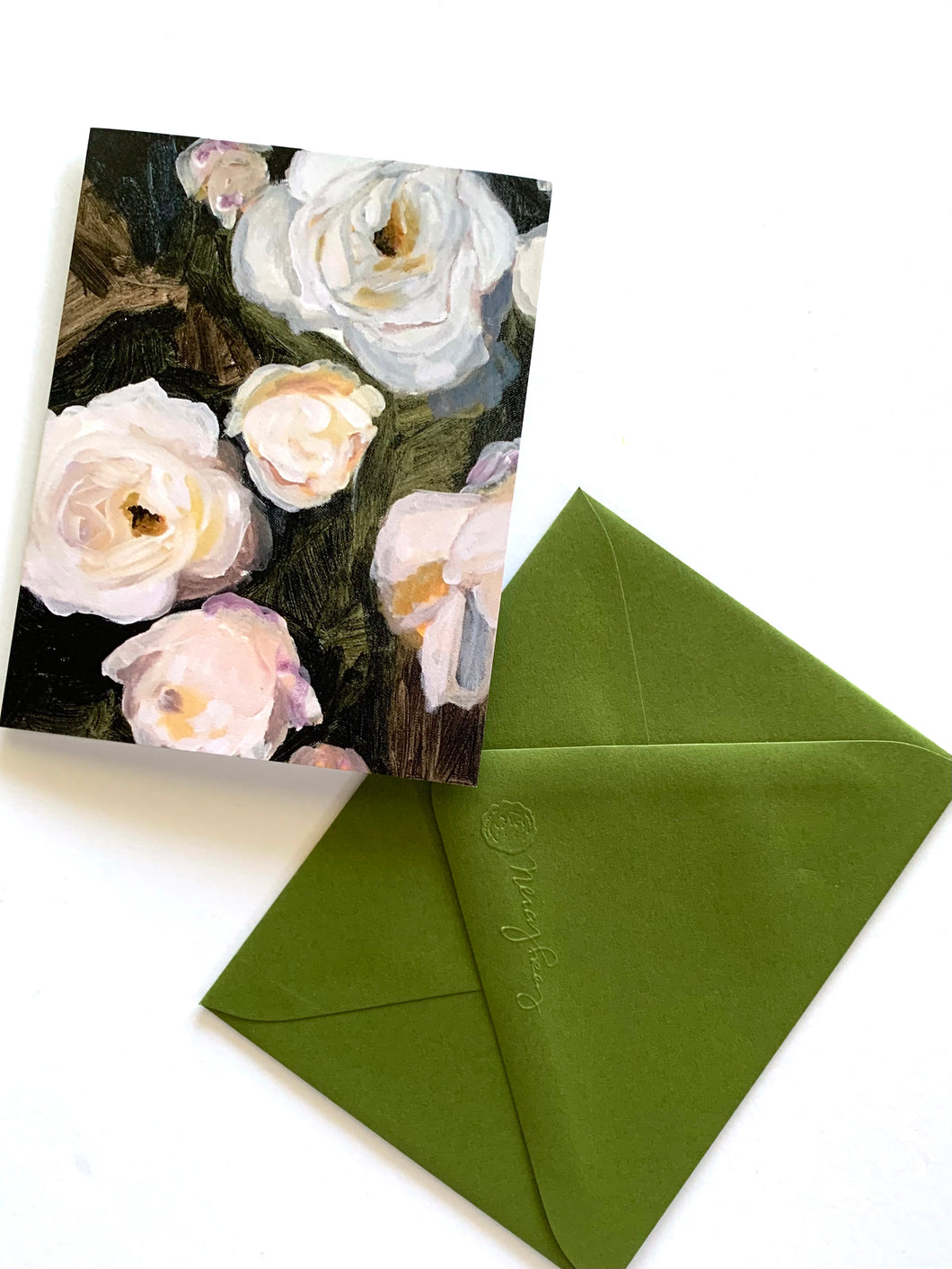 Vintage Tea Roses Greeting Card