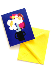 Load image into Gallery viewer, Blue Rainbow Bright Bouquet Greeting Card
