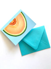 Load image into Gallery viewer, Juicy Cantaloupe Greeting Card
