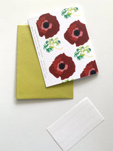 Load image into Gallery viewer, I Love You (Anemones) Greeting Card
