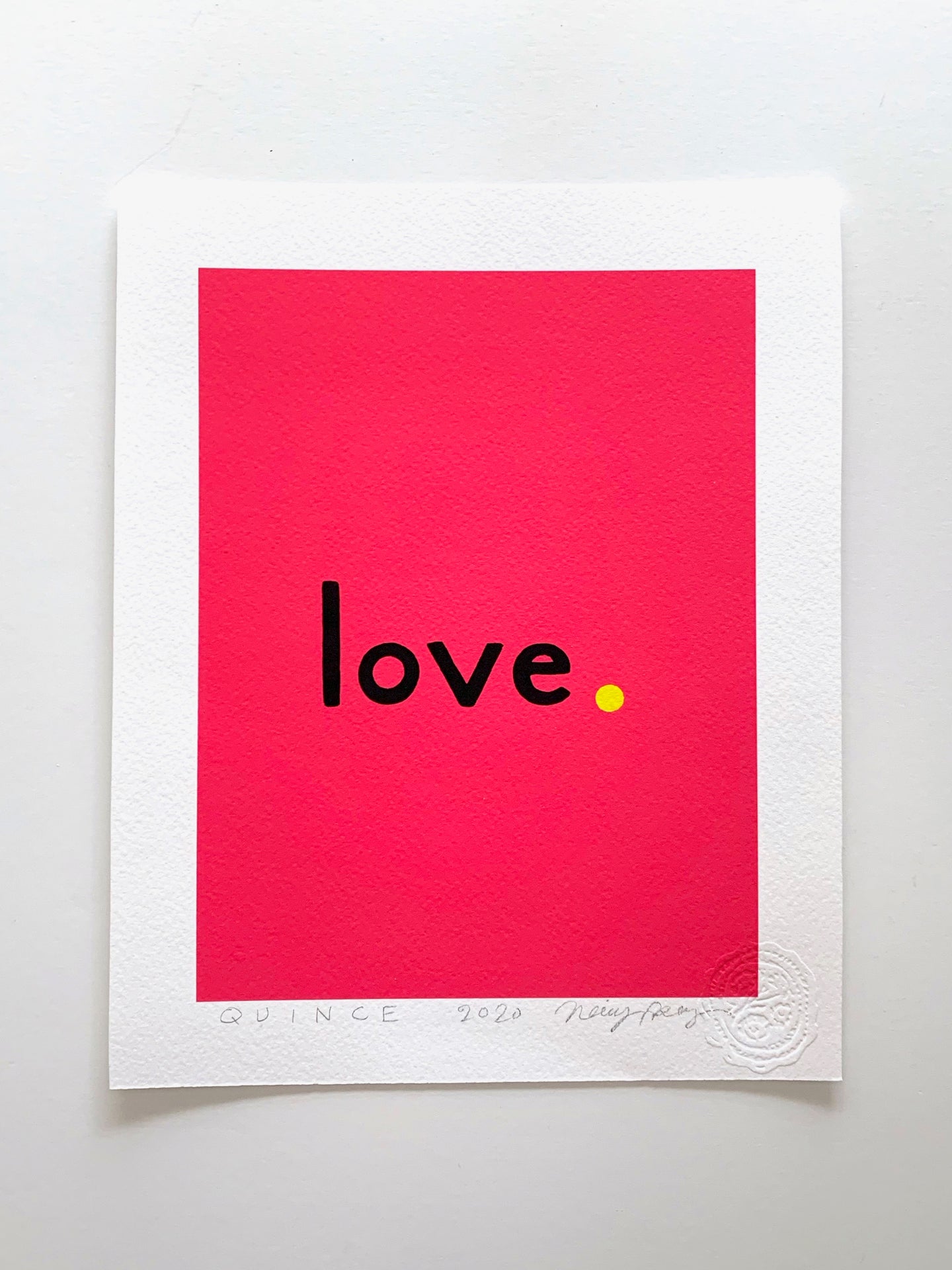 The Love Print: Quince