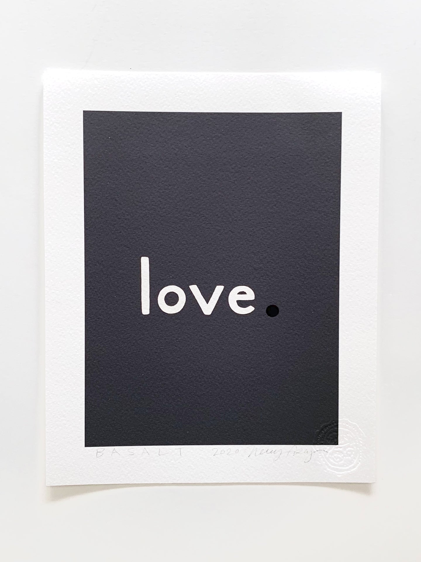 The Love Print: Basalt