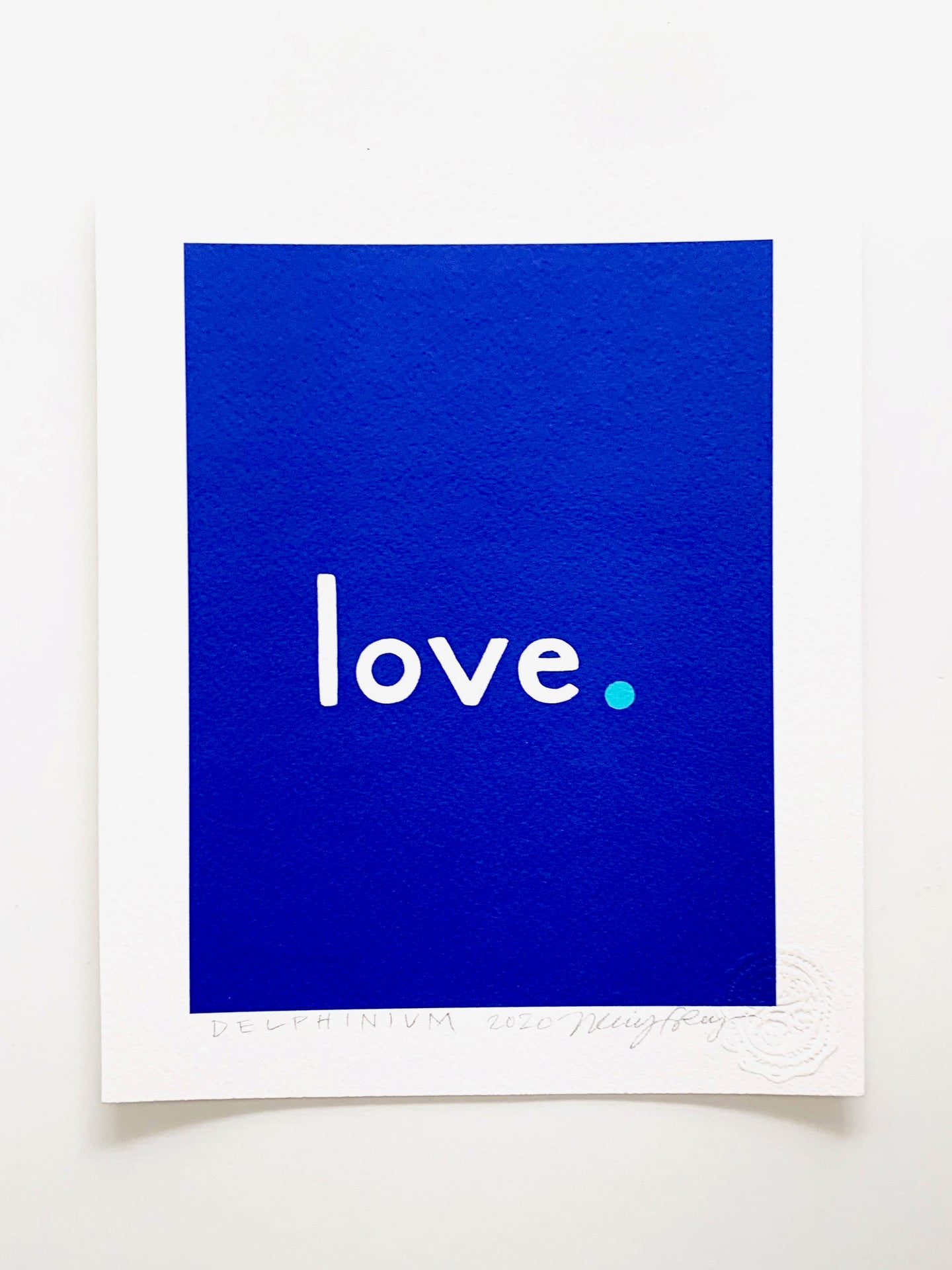 The Love Print: Delphinium