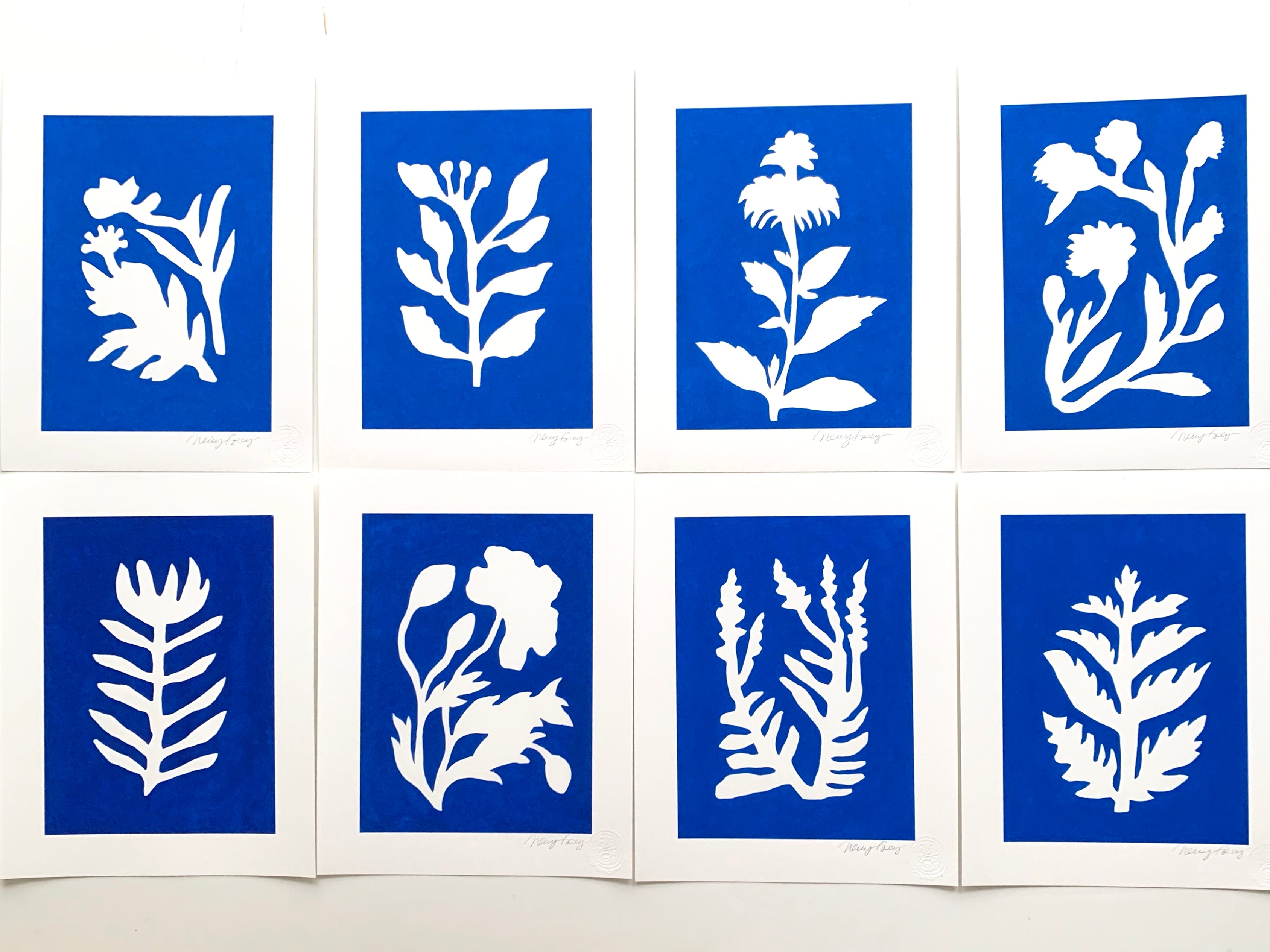 Bright Blue SUNPRINTS - 10 different designs – Neicy Frey Artist