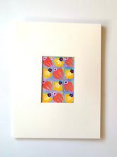 Load image into Gallery viewer, SUZANI PATTERN Original Gouache On Paper With Mat 12 x 16
