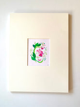 Load image into Gallery viewer, SWEET PEA Original Gouache On Paper With Mat 12 x 16
