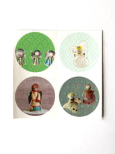 Load image into Gallery viewer, Angels Sticker Sheet - (4) 1.5&quot; round stickers
