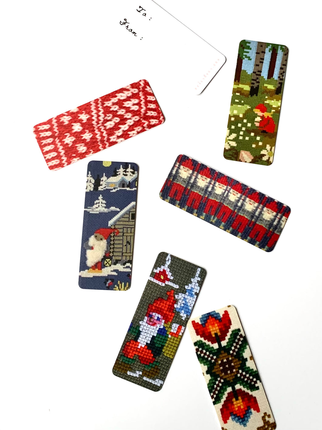 Scandi Holiday Skinny Mini Gift Tags (12)