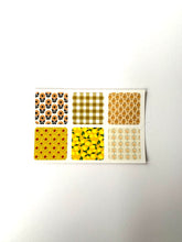 Load image into Gallery viewer, Yellow Patterns Mini Sticker Sheets
