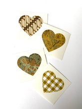 Load image into Gallery viewer, OCHRE Patterns (4) heart-shaped stickers
