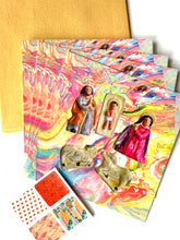 Load image into Gallery viewer, FC Creche / Groovy Creche Boxed Flat Card Set (4)  + STICKERS / 3 box sets
