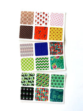 Load image into Gallery viewer, (18) Holiday Palette Patterns Mini Stickers
