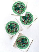 Load image into Gallery viewer, Mistletoe Sticker Sheet - (4) 1.5&quot; round stickers
