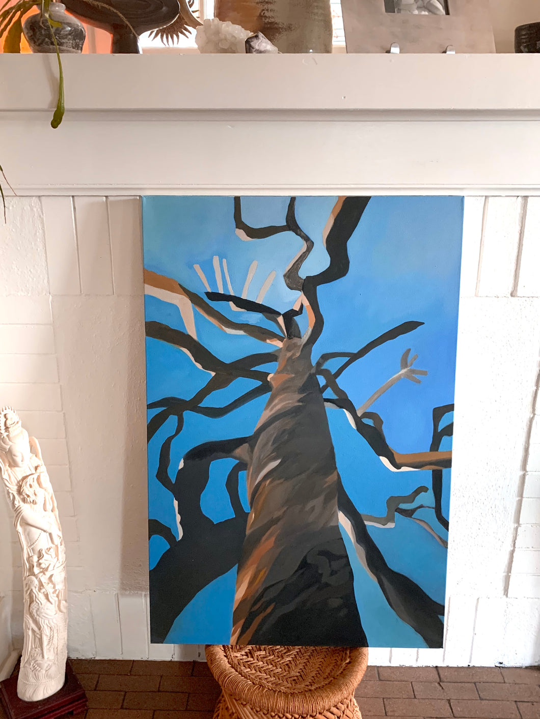 Lightening Tree Original Oil Painting on Canvas 24 x 36