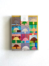 Load image into Gallery viewer, Patchwork Mushrooms Assorted Boxed Card Set of 4
