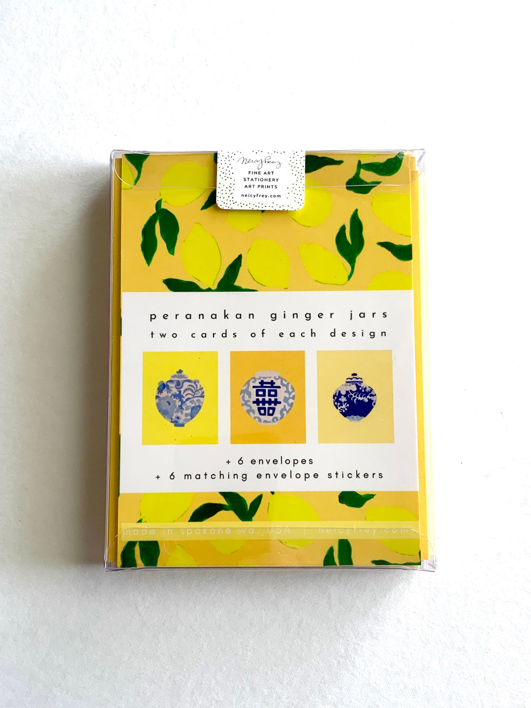Peranakan Ginger Jar Greeting Card Boxed Set (6)