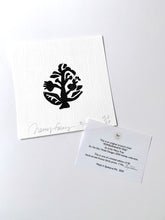 Load image into Gallery viewer, 6 x 6&quot; Pomegranate Tree Mini Block Print - limited edition
