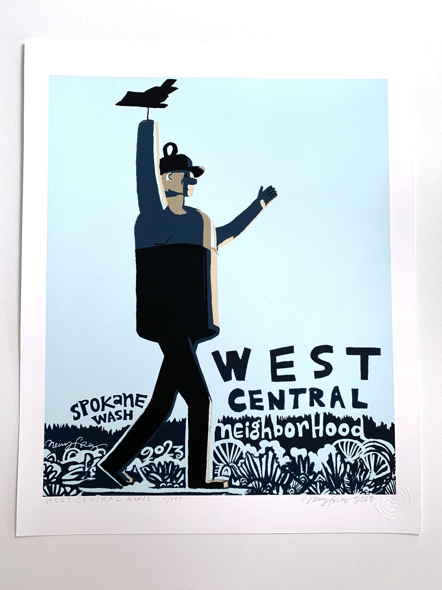 West Central Neighborhood 'Boris' Limited Edition Giclee On Paper 16 x 20