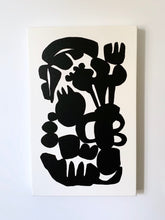 Load image into Gallery viewer, Brutalist Bouquet Black And White Abstraction Giclee
