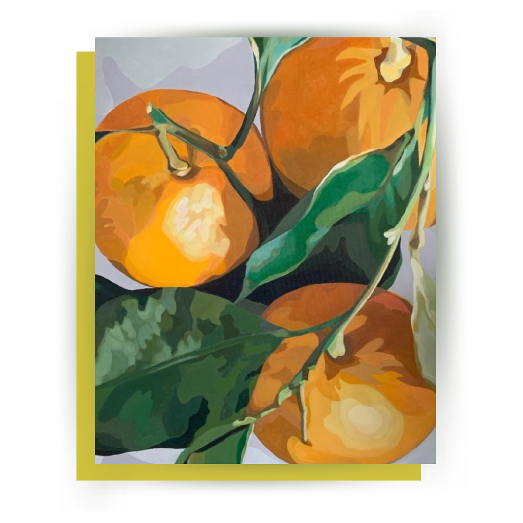 NF GC 053h  / Three Clementines Greeting Card